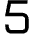 Number Five Icon from Sharp Remix Set