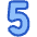 Number Five Icon from Plump Duo Set