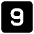 Number Nine Square Icon from Core Solid Set