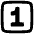 Number One Square Icon from Plump Remix Set