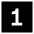 Number One Square Icon from Sharp Solid Set