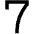 Number Seven Icon from Sharp Remix Set