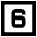 Number Six Square Icon from Sharp Remix Set