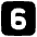 Number Six Square Icon from Plump Solid Set