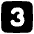 Number Three Square Icon from Plump Solid Set