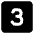 Number Three Square Icon from Core Solid Set