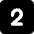 Number Two Square Icon from Micro Solid Set