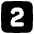 Number Two Square Icon from Plump Solid Set