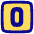 Number Zero Square Icon from Plump Pop Set