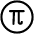 Pi Math Symbol Circle Icon from Ultimate Regular Set