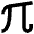 Pi Symbol Icon from Sharp Remix Set