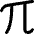 Pi Symbol Icon from Core Remix Set