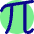 Pi Symbol Icon from Core Pop Set