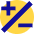 Plus Minus 1 Icon from Sharp Pop Set
