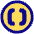 Square Brackets Circle Icon from Plump Pop Set