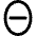 Theta Math Symbol Icon from Ultimate Bold Set