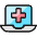 Medical App Laptop 1 Icon from Ultimate Colors Set | Free Download as SVG Vector and Transparent PNG | Streamline icons