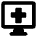 Online Medical Service Monitor icon - Free transparent PNG, SVG. No sign up needed.