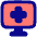 Online Medical Service Monitor Icon from Plump Pop Set