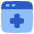 Online Medical Web Service Icon from Plump Flat Set