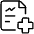 Medical Data Graph Cross Icon from Ultimate Light Set