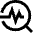 Health Check Stats Troubleshoot Icon from Sharp Line Set
