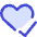 Heart Check Icon from Core Duo Set