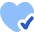 Heart Check Icon from Flex Flat Set
