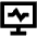Heart Rate Monitor Icon from Sharp Remix Set
