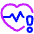 Heart Rate Pulse Alert Icon from Plump Neon Set