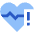 Heart Rate Pulse Alert Icon from Sharp Flat Set