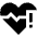 Heart Rate Pulse Alert Icon from Sharp Solid Set