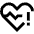 Heart Rate Pulse Alert Icon from Sharp Line Set