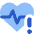 Heart Rate Pulse Alert Icon from Core Flat Set