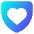 Shield Heart Care Protection Icon from Core Gradient Set