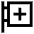 Hospital Sign Icon from Sharp Line Set