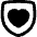Shield Heart Care Protection Icon from Plump Remix Set