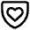 Shield Heart Care Protection Icon from Core Line Set