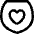 Shield Heart Care Protection Icon from Flex Line Set