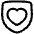 Shield Heart Care Protection Icon from Plump Line Set