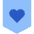 Shield Heart Care Protection Icon from Sharp Flat Set