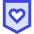Shield Heart Care Protection Icon from Sharp Duo Set
