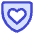 Shield Heart Care Protection Icon from Core Duo Set