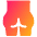 Bottom Icon from Plump Gradient Set