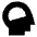 Brain Cognitive Icon from Sharp Solid Set