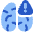 Brain Stroke Alert Icon from Plump Flat Set