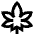 Cannabis Icon from Sharp Line Set