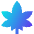 Cannabis Icon from Sharp Gradient Set