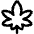 Cannabis Icon from Flex Line Set
