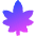 Cannabis Icon from Core Gradient Set